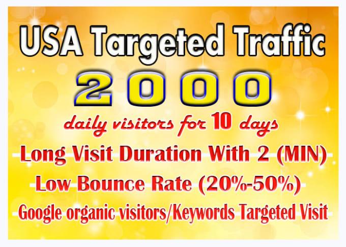 Bring Real Targeted USA Web Traffic