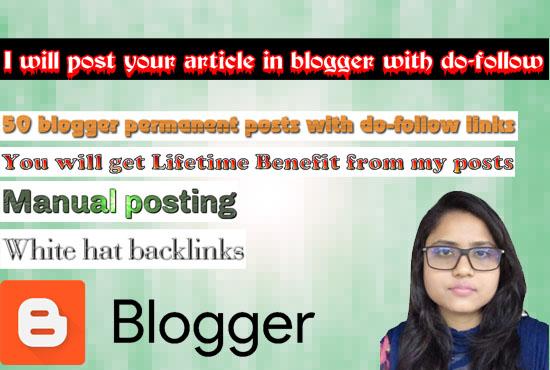 I will post your article in blogger with do-follow