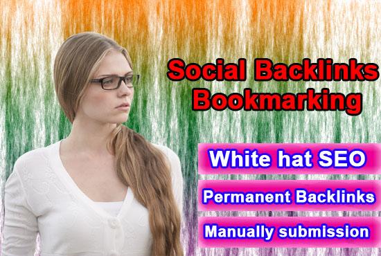 I will create Social Backlinks or Bookmarking manuall...