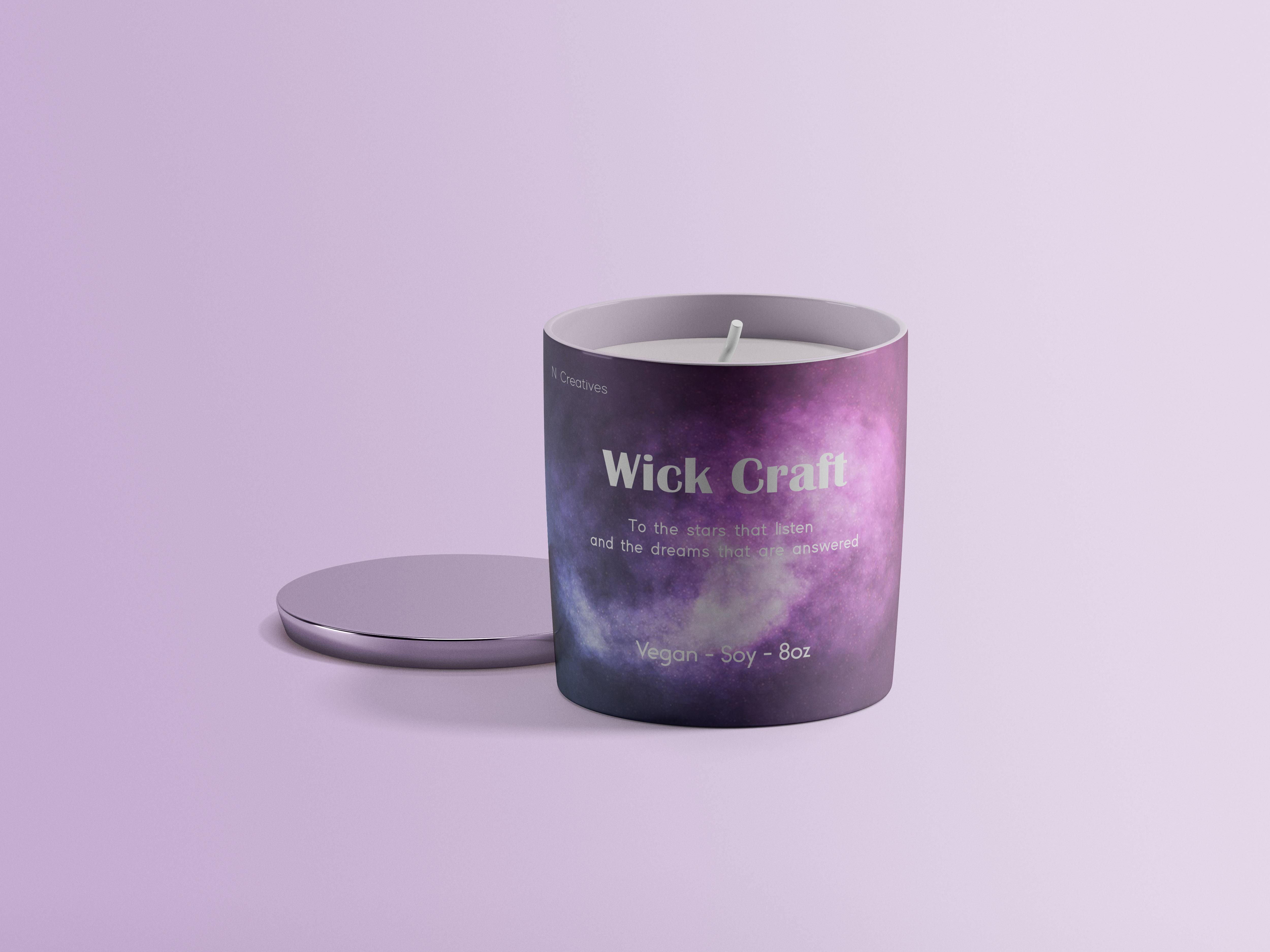I will do custom candle label design for your brand