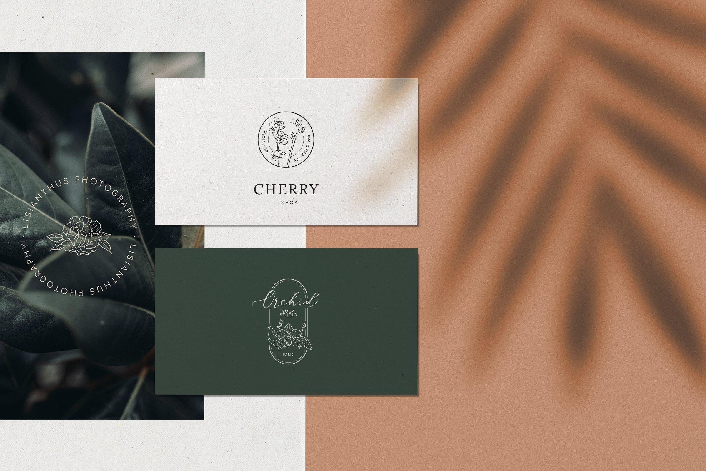 Floral Logo Kit design high quality