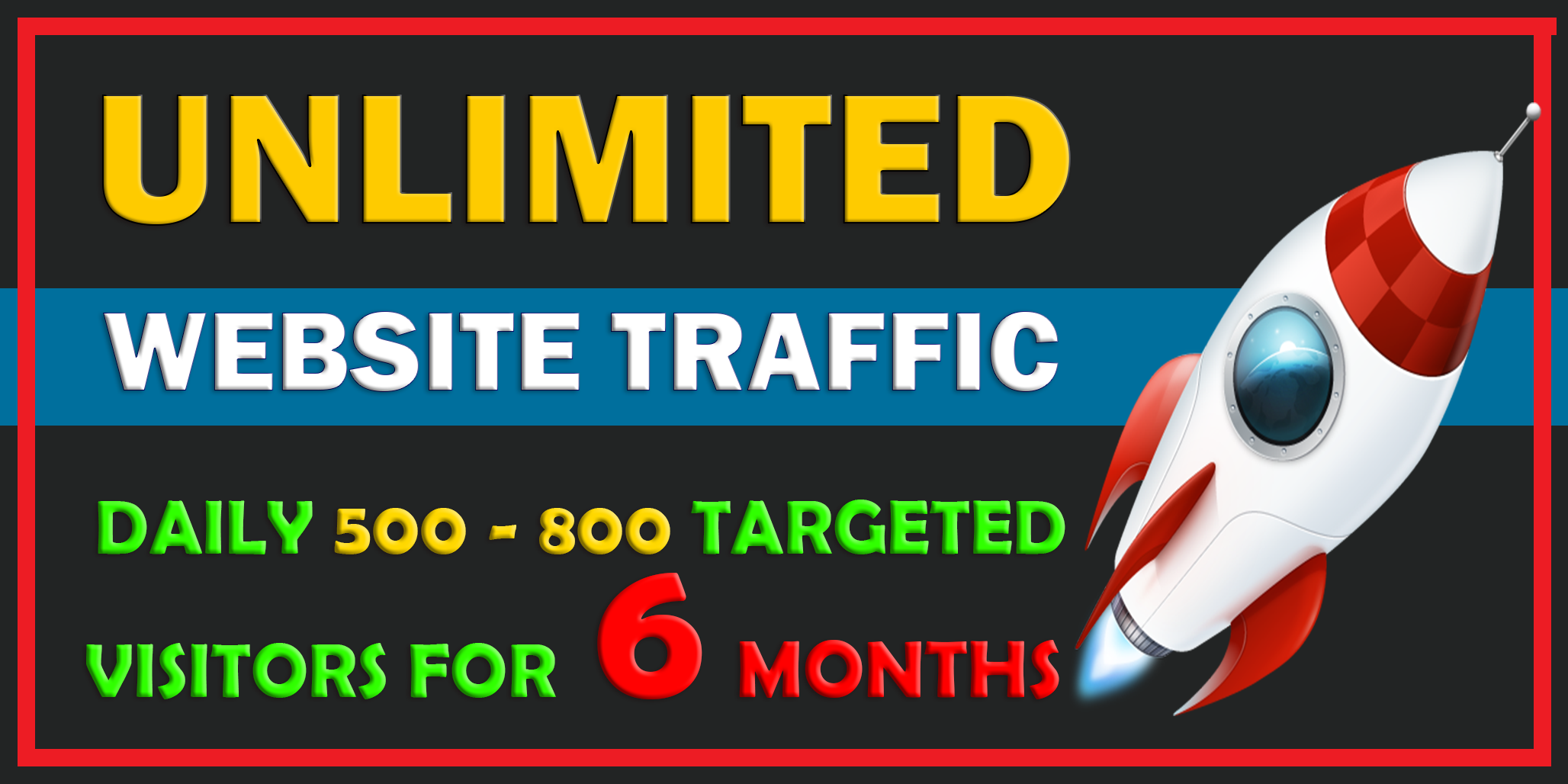 6 Months Hight Quality Real Human Web Traffic To Your...