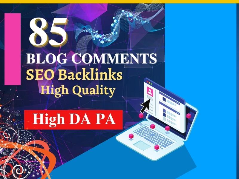 I Will Create 85 Niche Blog Comments Quality Backlink...