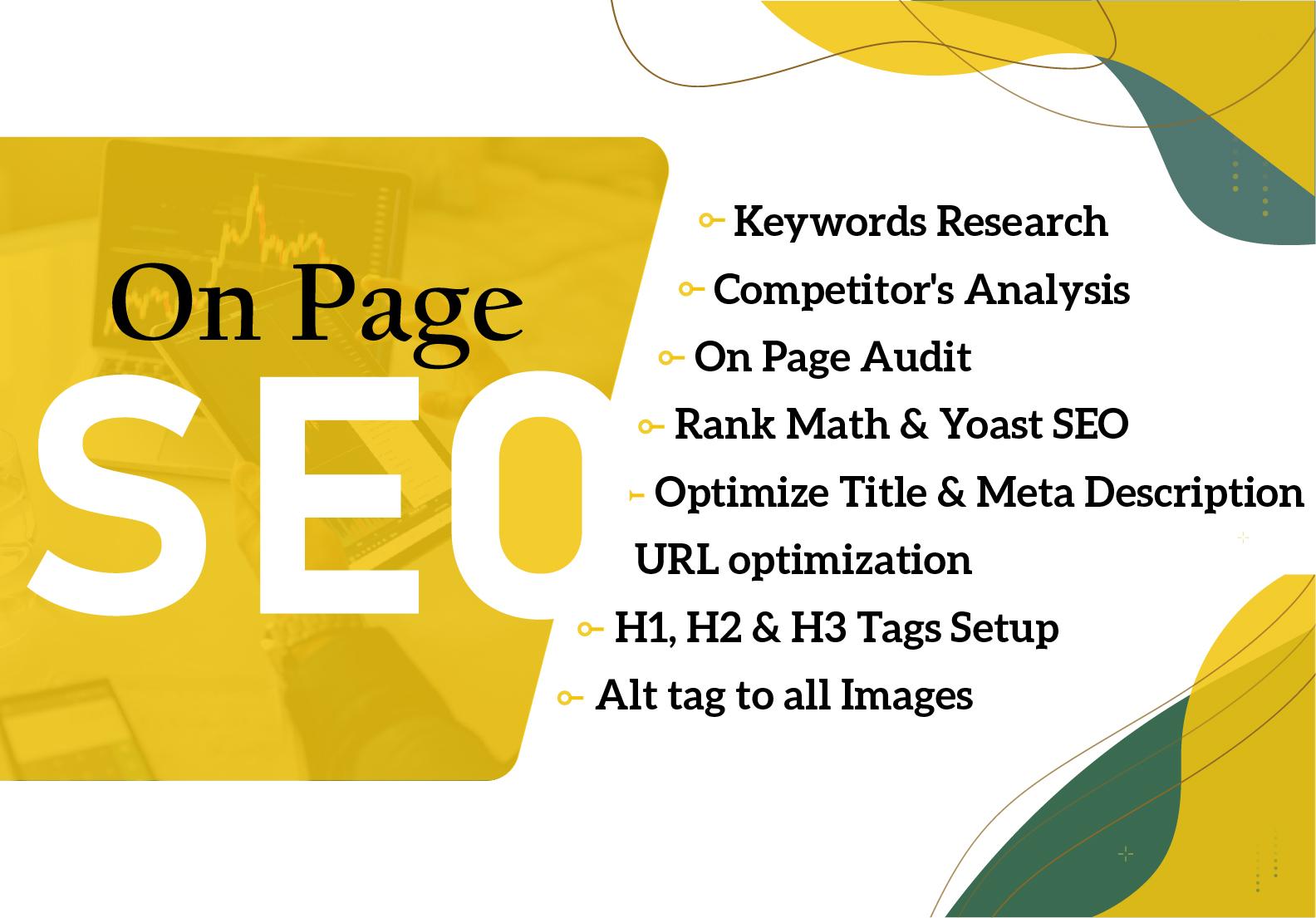 I will do fantastic On Page SEO for quick ranking web...