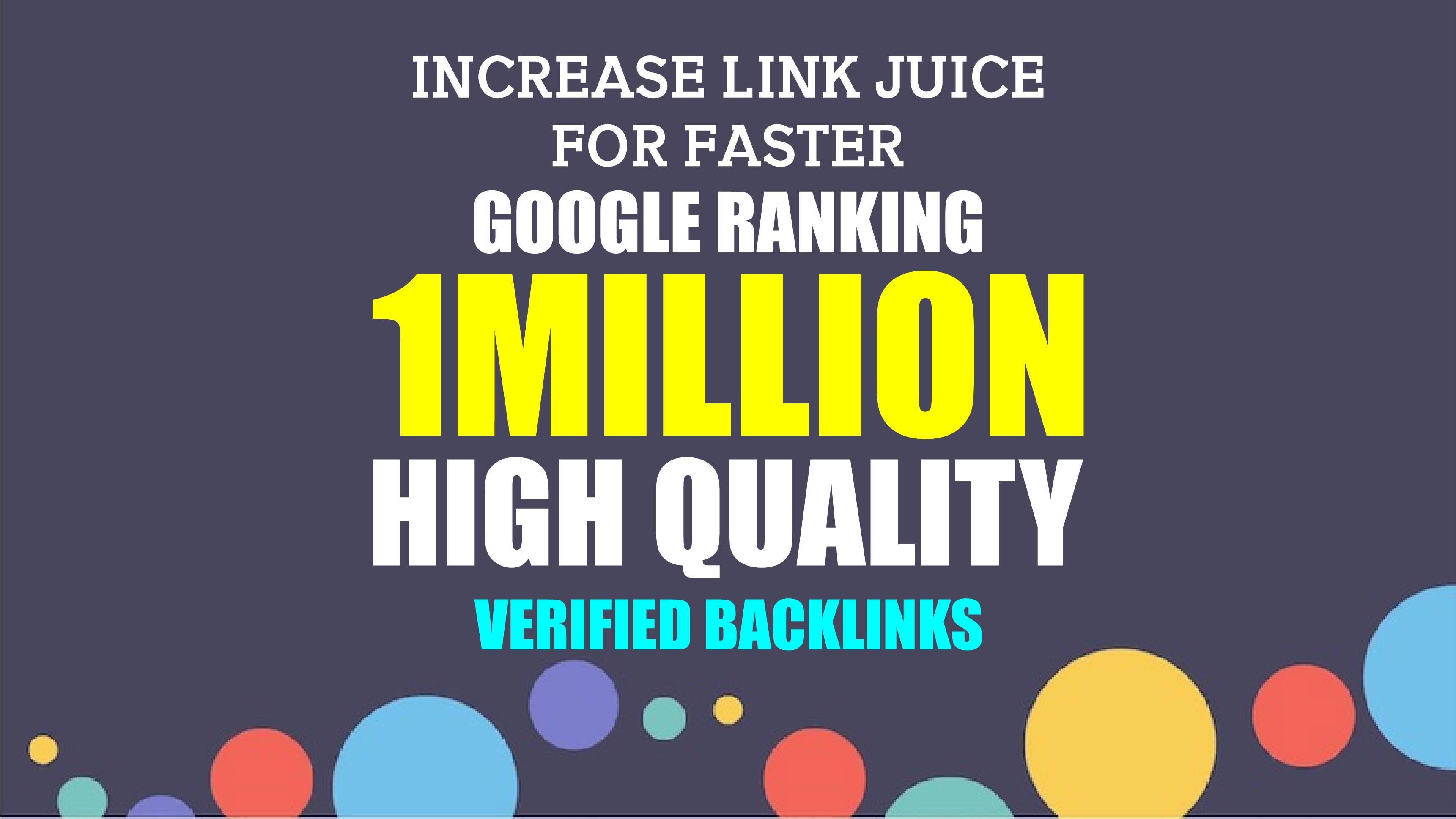 I will build 1million SEO backlinks for your website