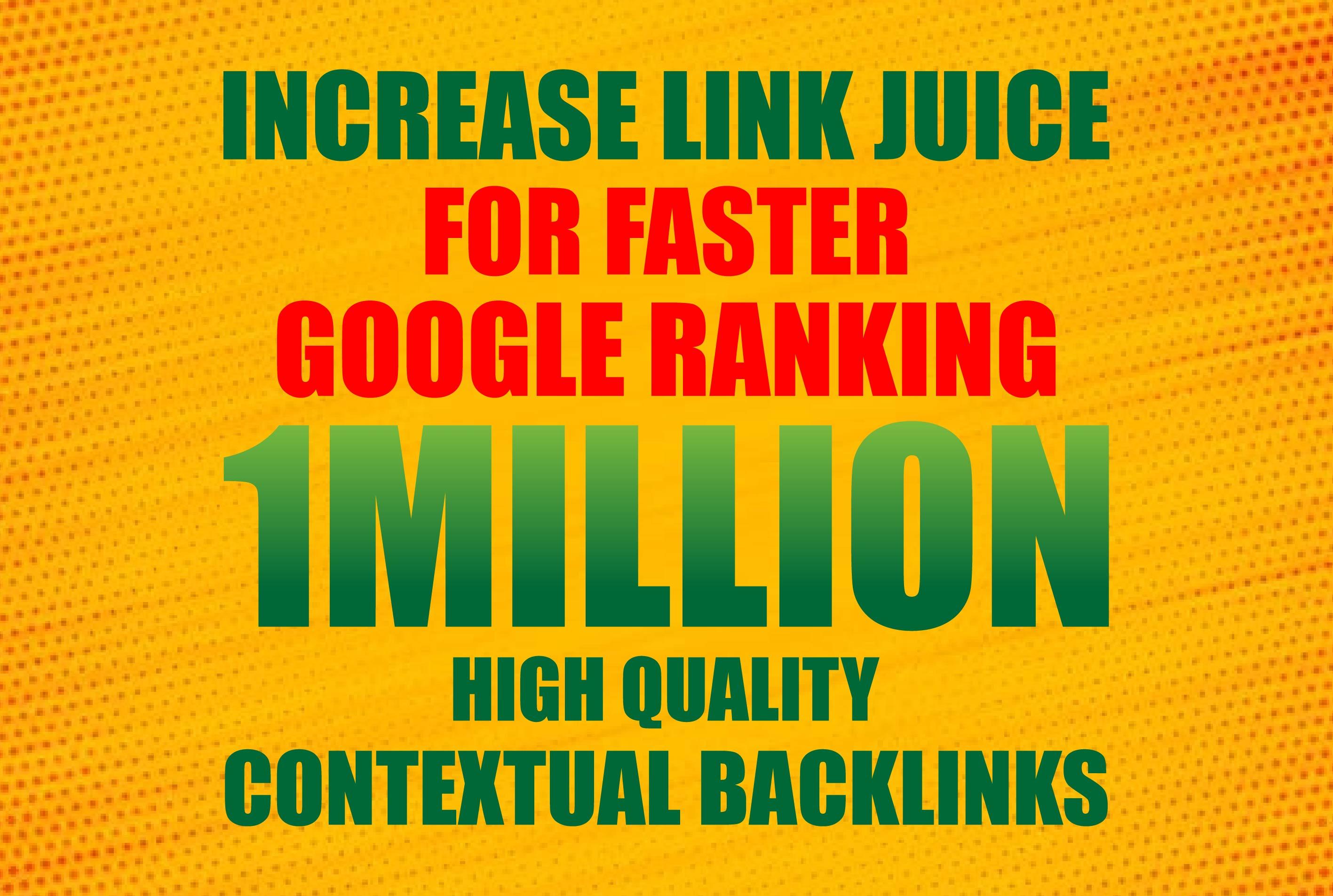 Do 1Million HQ Contextual Backlinks