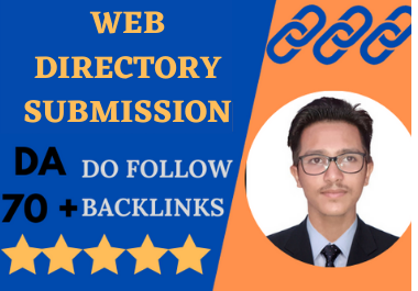 I will create manually web directory backlinks for yo...