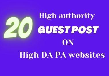 write and publish 20 do follow guest post on high DA ...