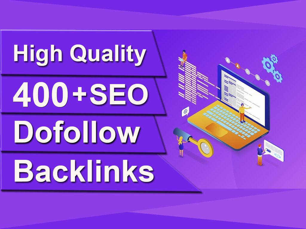 I will rank you high in google ranking with 400 seo d...