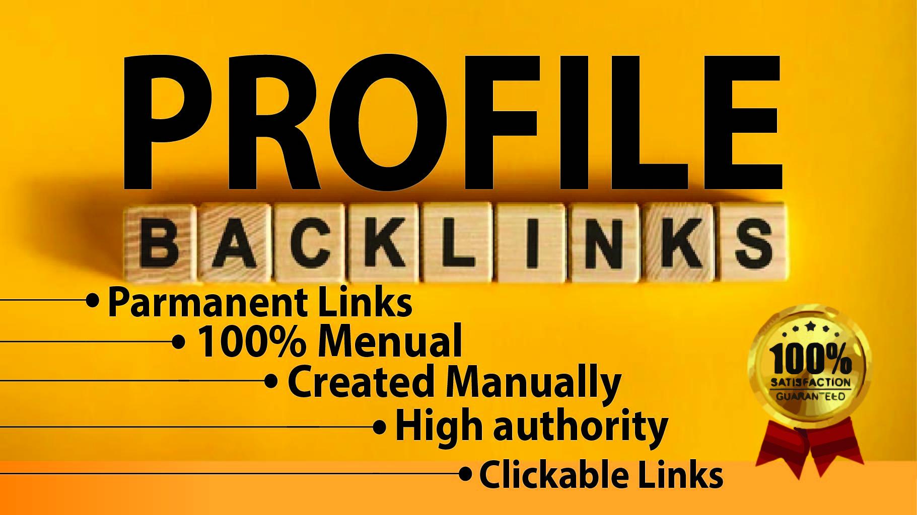 Create High Quality 2000 Profiles contextual backlink...