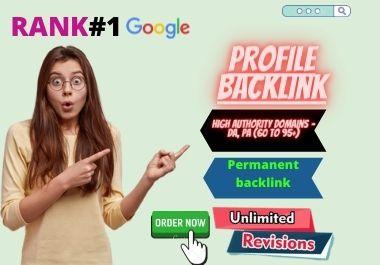 I will create 20 high authority do follow profile bac...