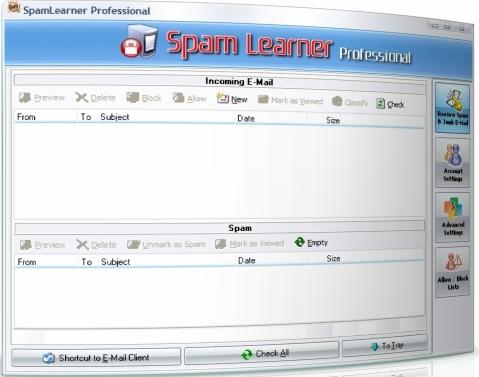 Spam Learner Pro for protect from spam