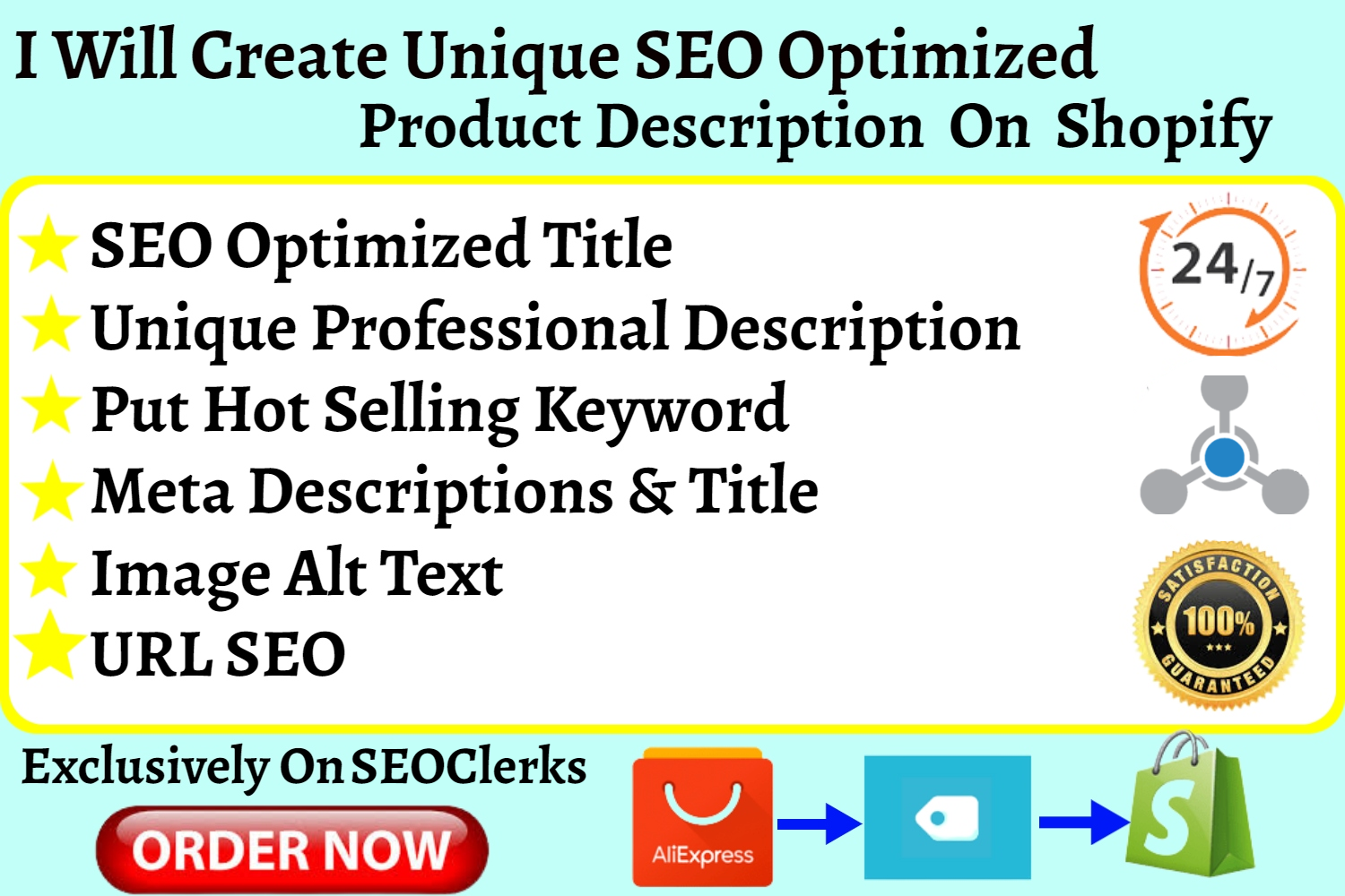 I will edit shopify product descriptions and SEO Titl...