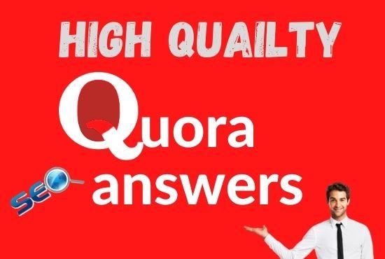 I will rank your website with 10 High Quality Quora a...
