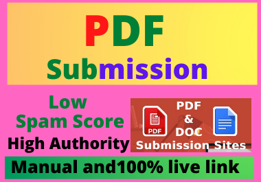 22 Pdf Submission on High authority low spam score Si...