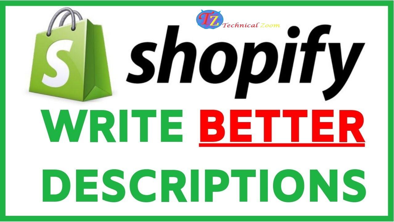 I will write an amazon or shopify product description...