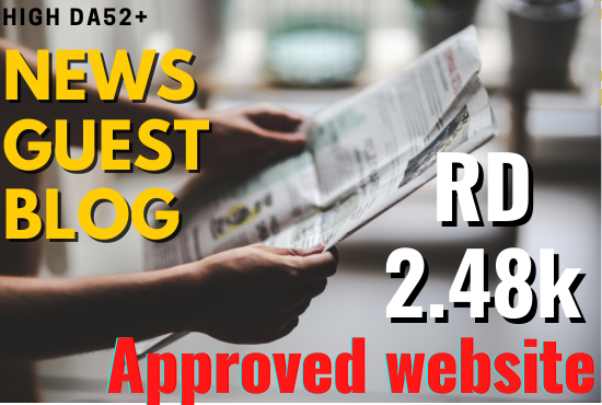 I will guest post on my da52 news lifestyle blog