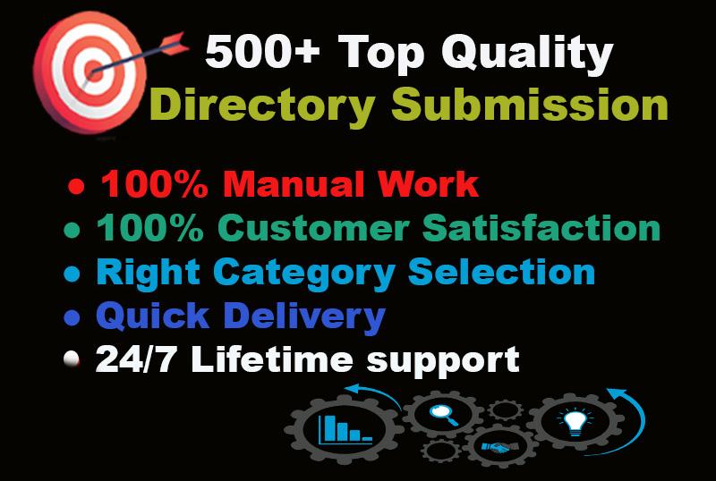 make powerful 100 high quality Directory submission m...
