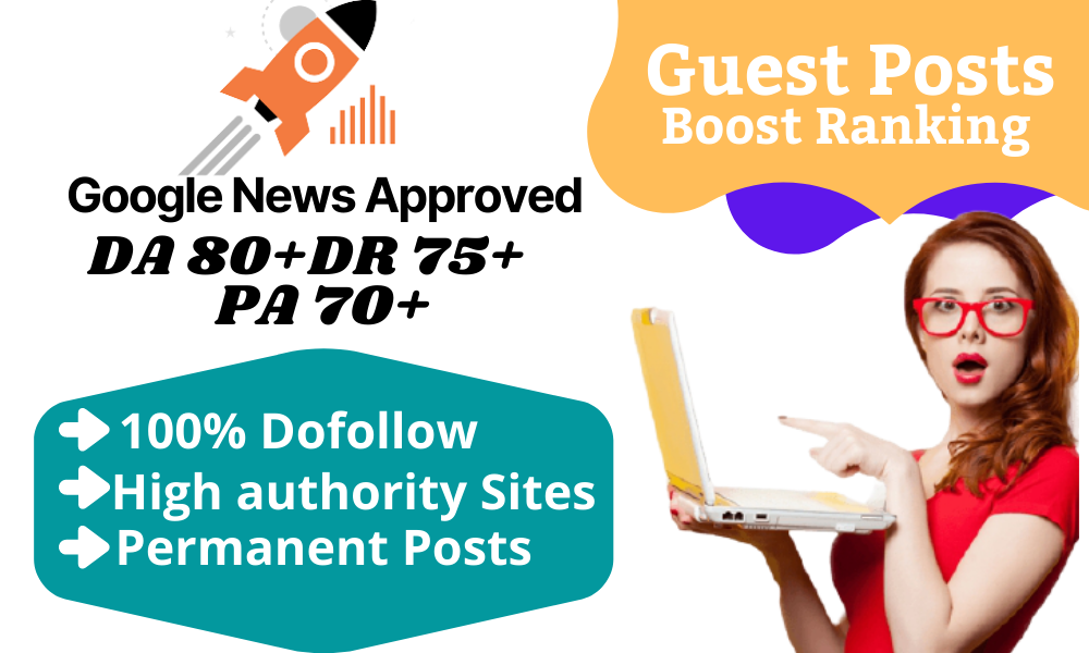Write and Publish 3 PREMIUM Guest Posts on DA 40 to 9...