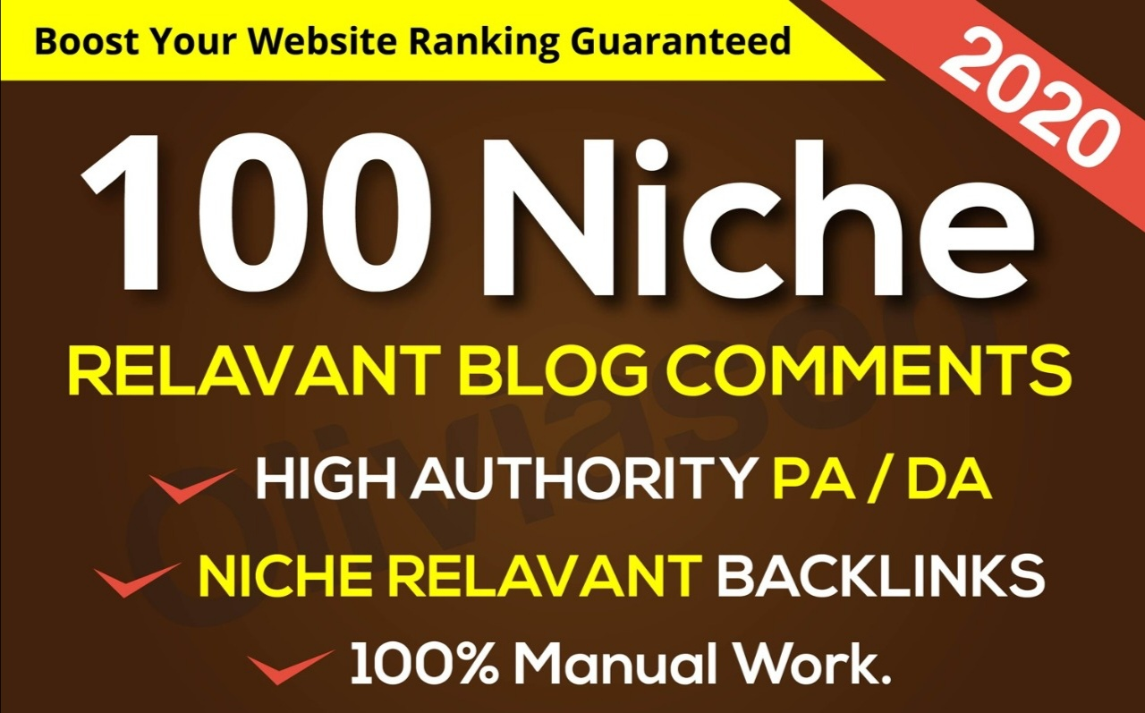 All Unique Niche Relevant Blog Comment Backlinks Manu...