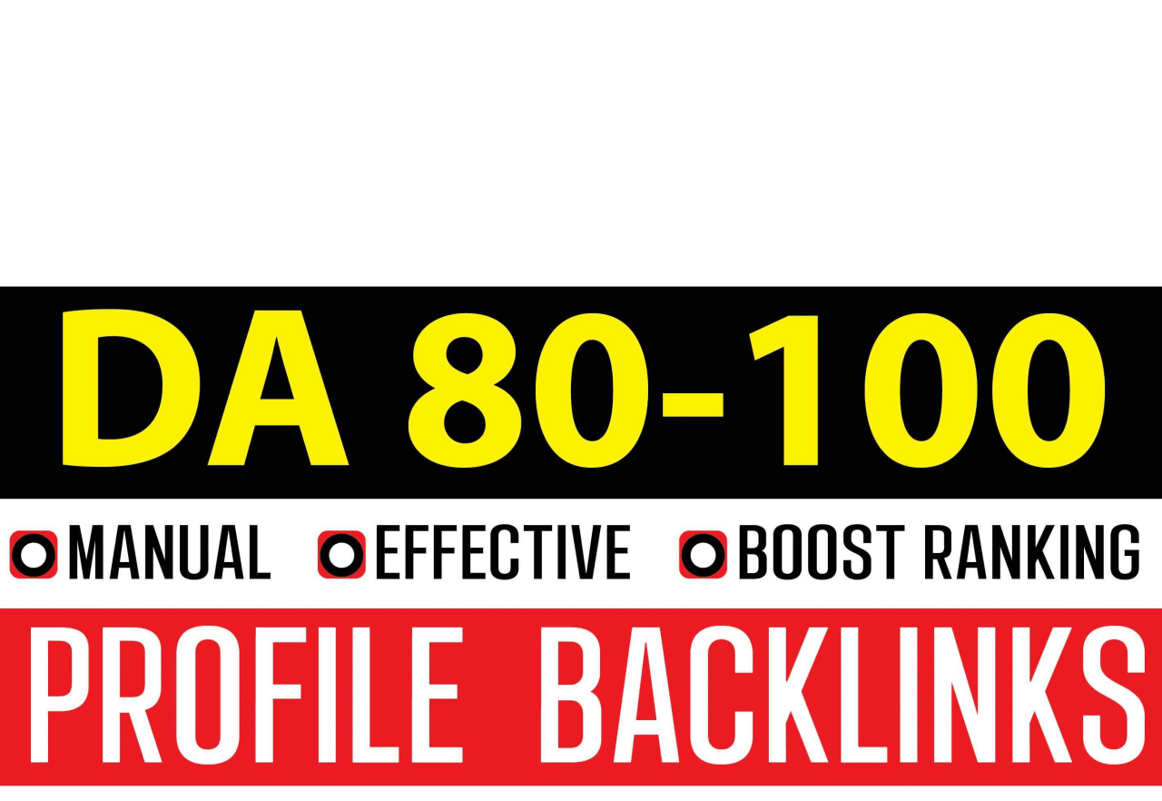Create High Quality Profile Backlinks manually for yo...