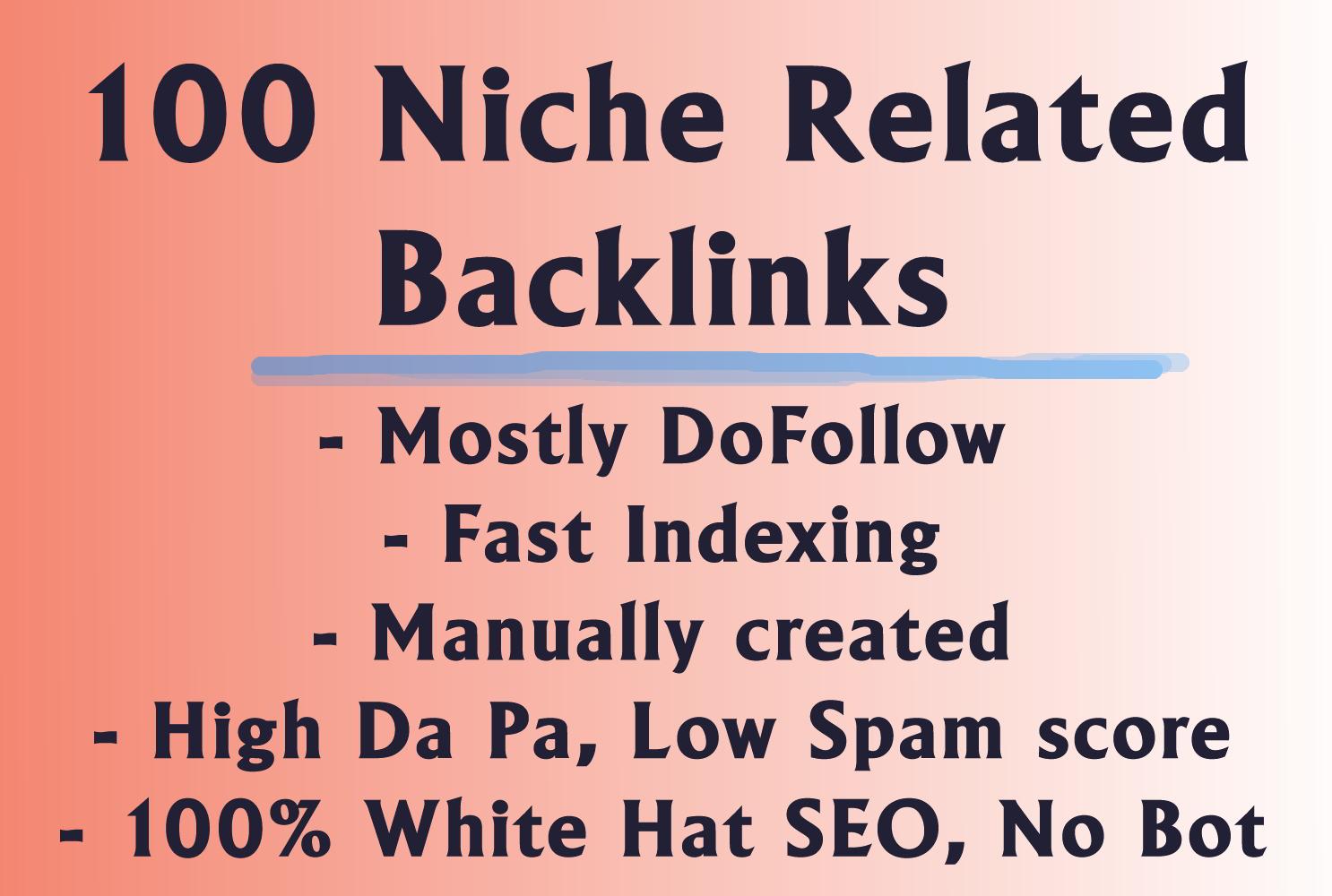 100 Niche relevant Backlinks forum and blog commentin...