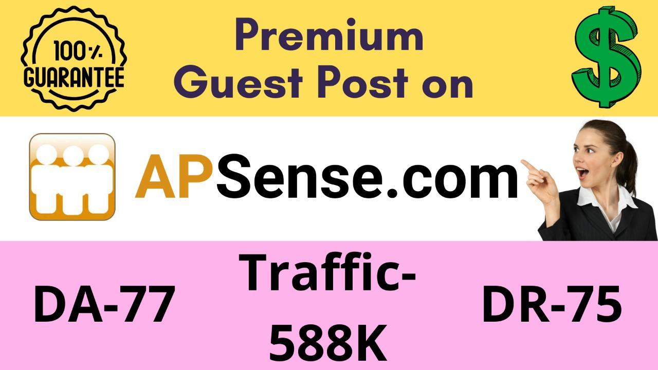 Get a premium Dofollow Guest post on Apsense with DA ...