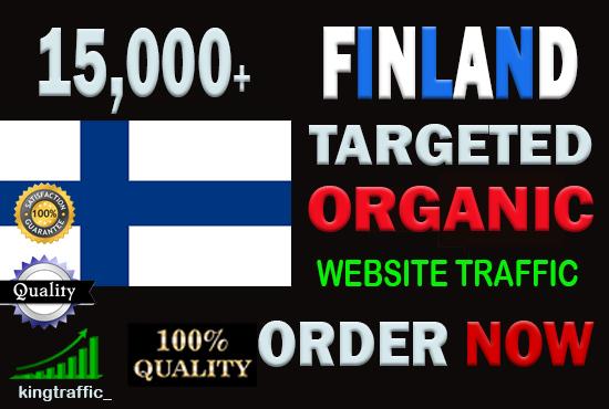 15,000 High Quality Finnish web visitors real targete...