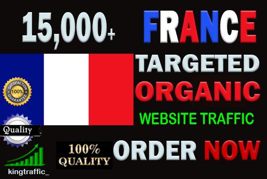 15,000 Active Quality France web visitors real target...