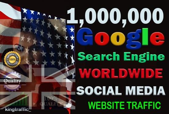 1,000,000 Worldwide Organic Web Traffic from Search E...
