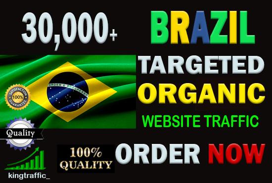 30,000 High Quality Brazilian web visitors real targe...