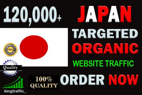 120,000 High Quality Japanese web visitors real targe...