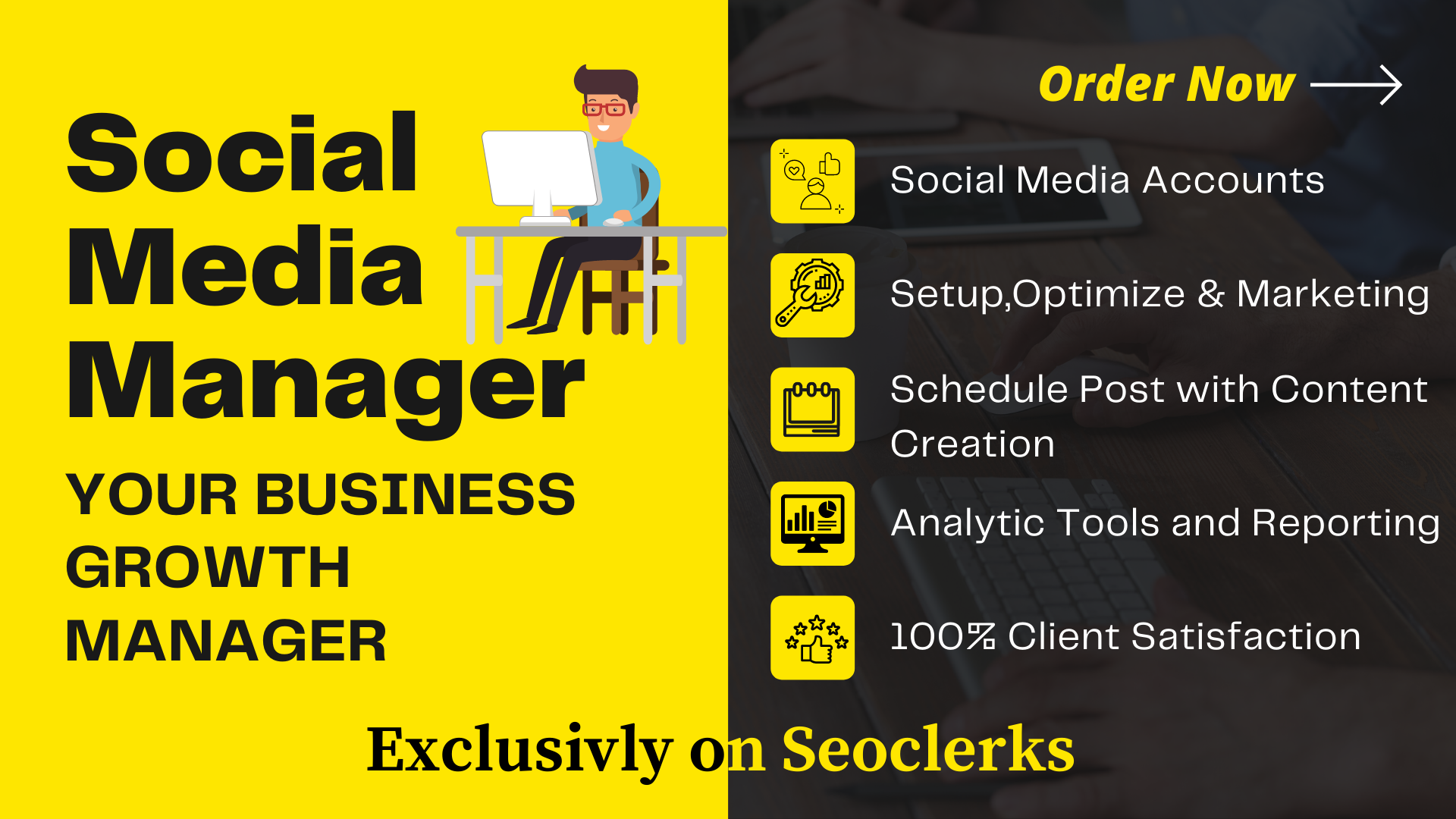 I will be your best professional social media manager...