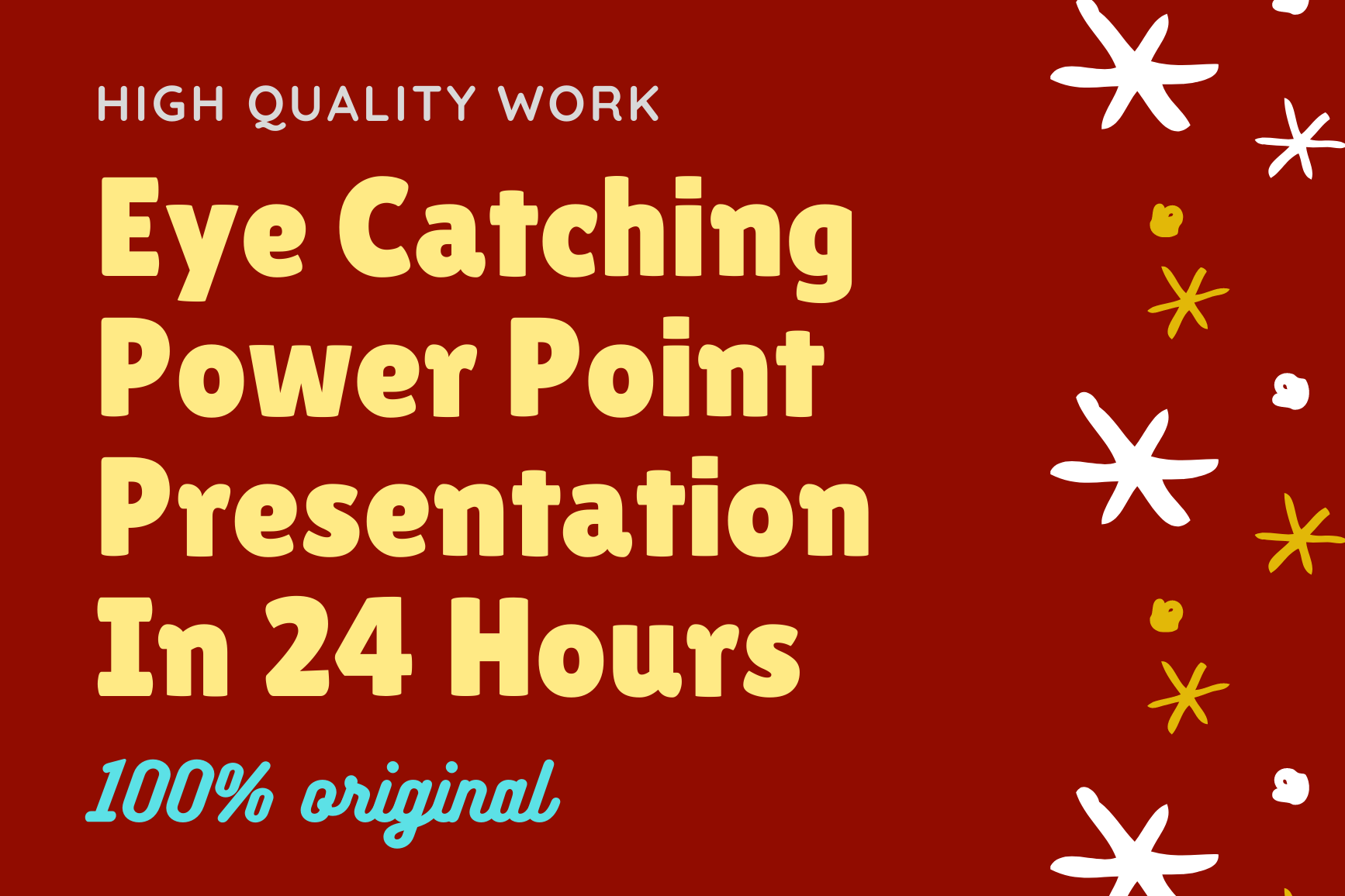 I will design original eye catching power point prese...