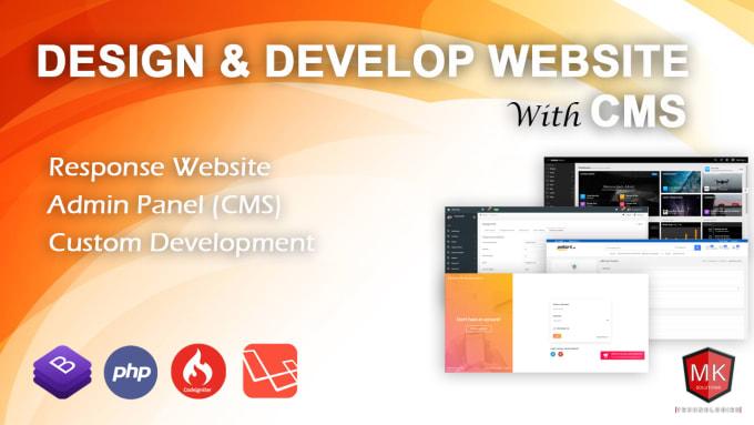 I will do develop any website with CMS in php