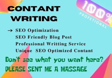 I will do write SEO content Friendly, Blog and Websit...