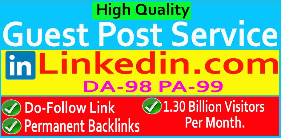 Write and publish high quality guest blog post on Lin...