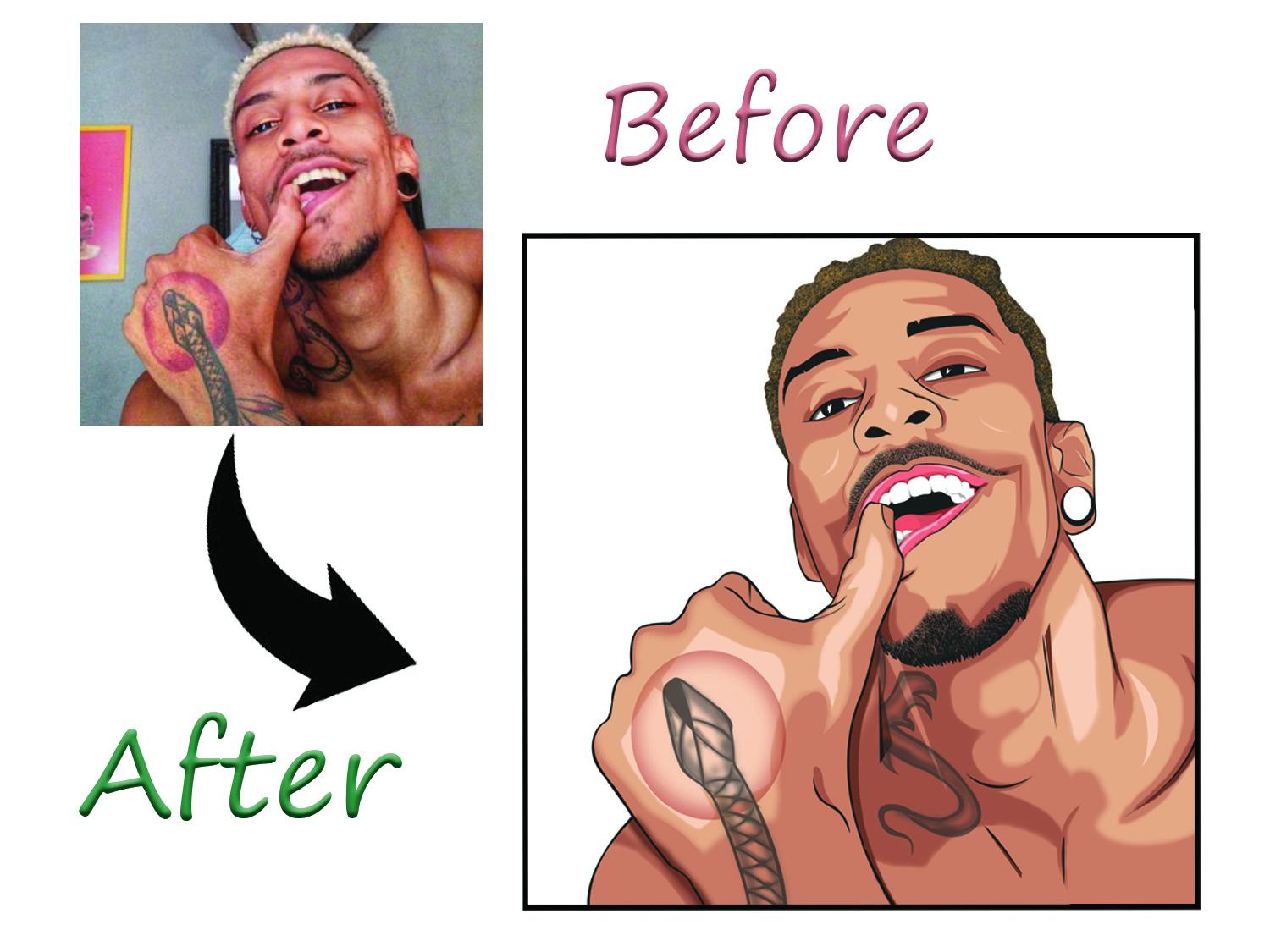 I will Draw an amazing cartoon portrait for you