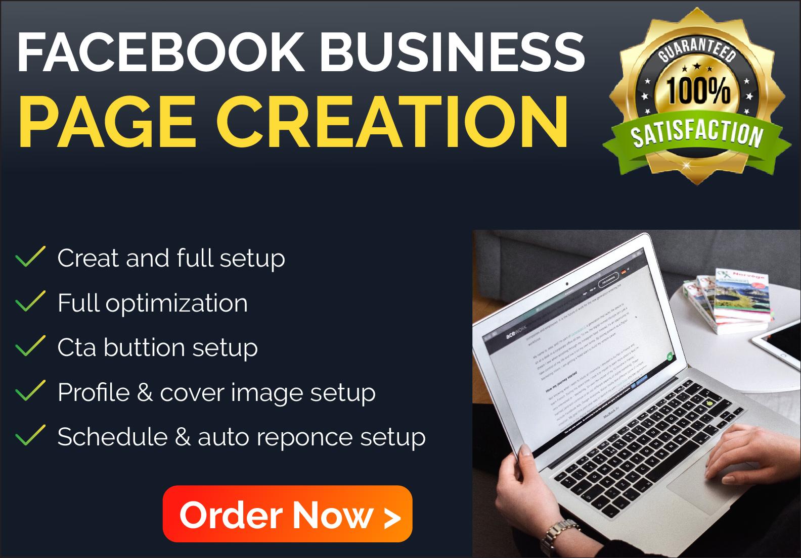 I will create, manage and set up your Facebook page