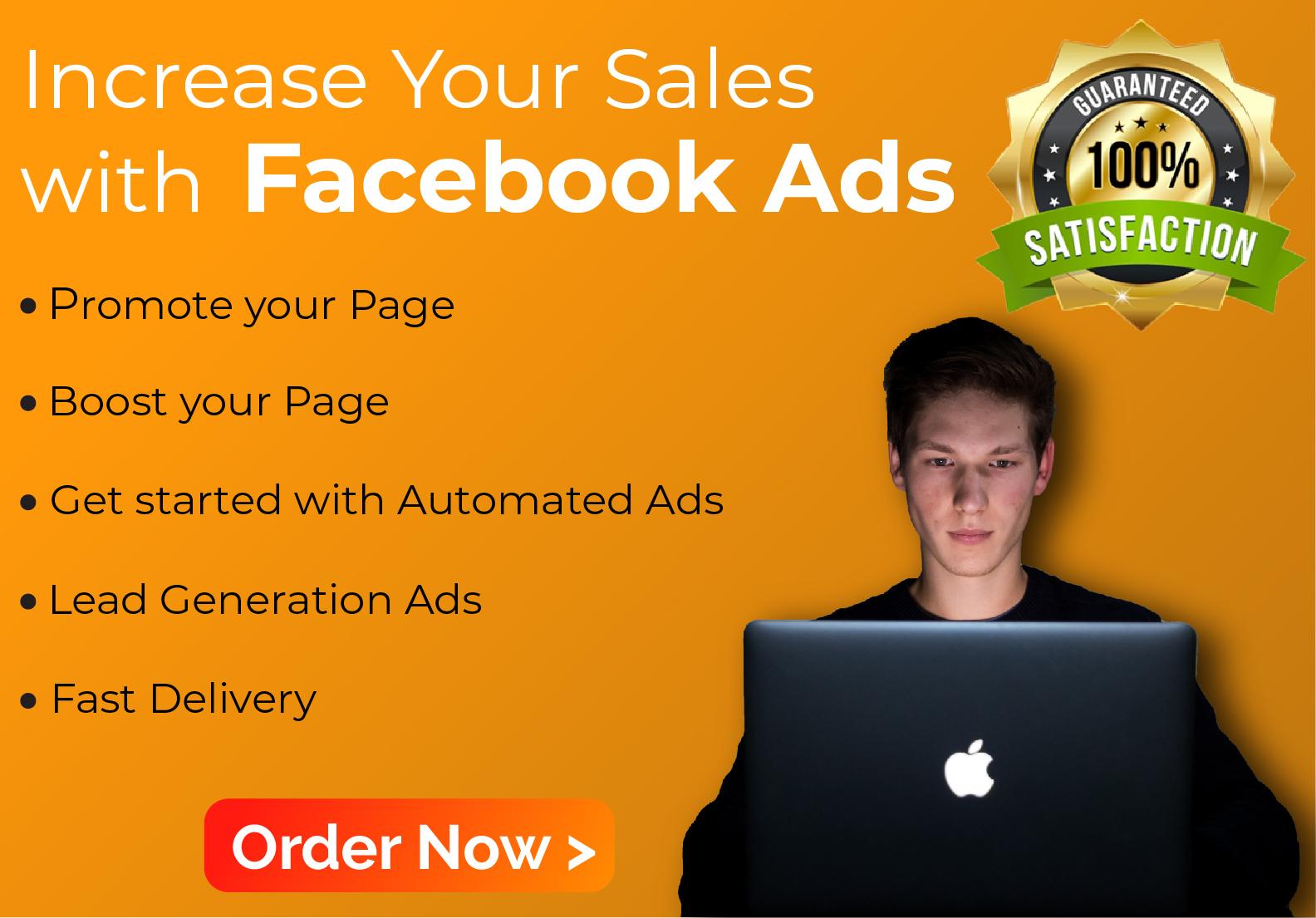 I will be your Facebook Ads campaign manager and run ...