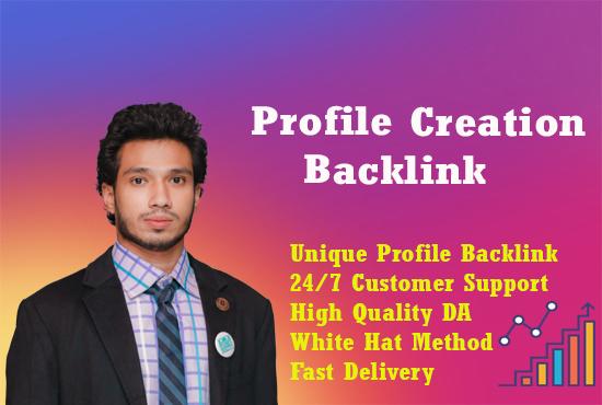 Manually created high authority profile creation back...