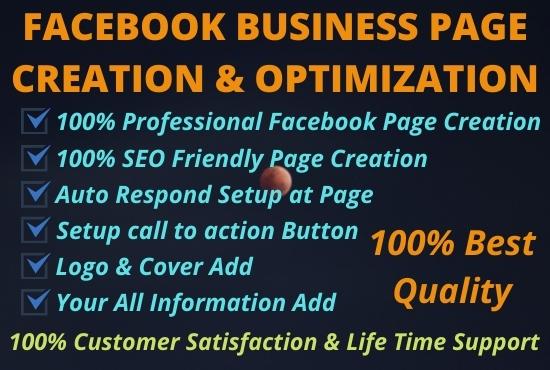 I will Create & Design an Impressive Facebook busines...