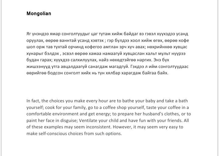 Language translation and photo editing