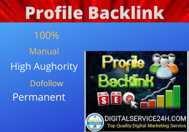 Manual 25 Profile Backlinks High DA On Top 25 high au...