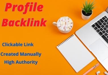 I will build 100 high do-follow profile backlinks man...
