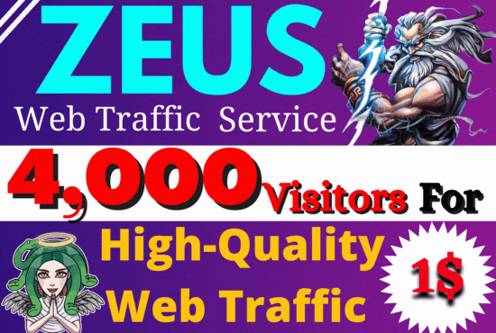 4000 Keyword Targeted Google Organic Web Traffic