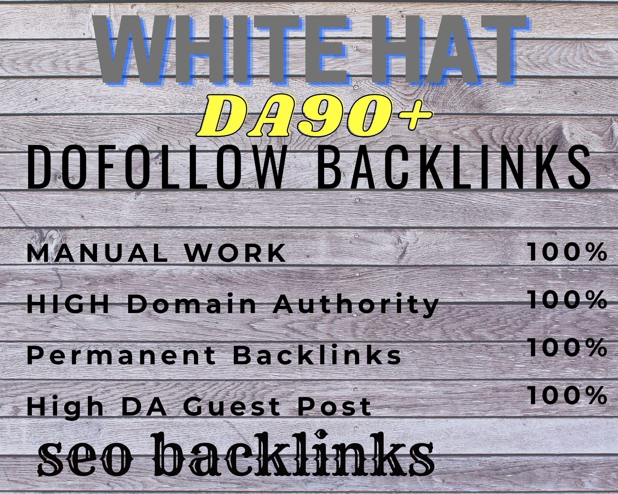 I will do high quality dofollow SEO backlinks domain ...