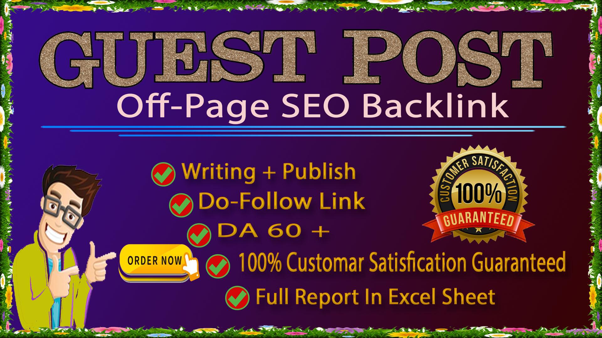 I will write articles 450+ words and publish 10 guest...