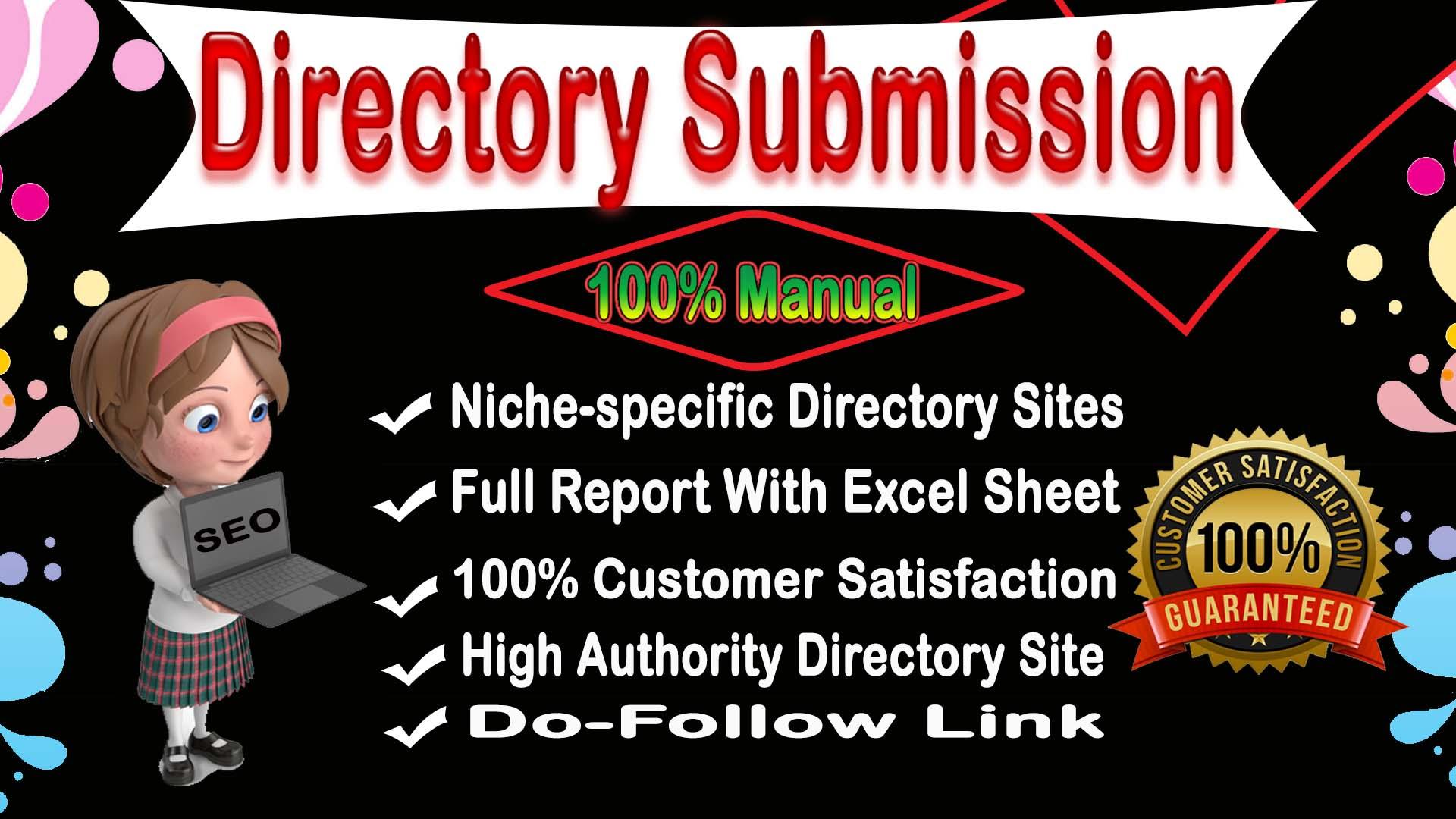 I will Do 30 web directory submission For Off-Page SE...