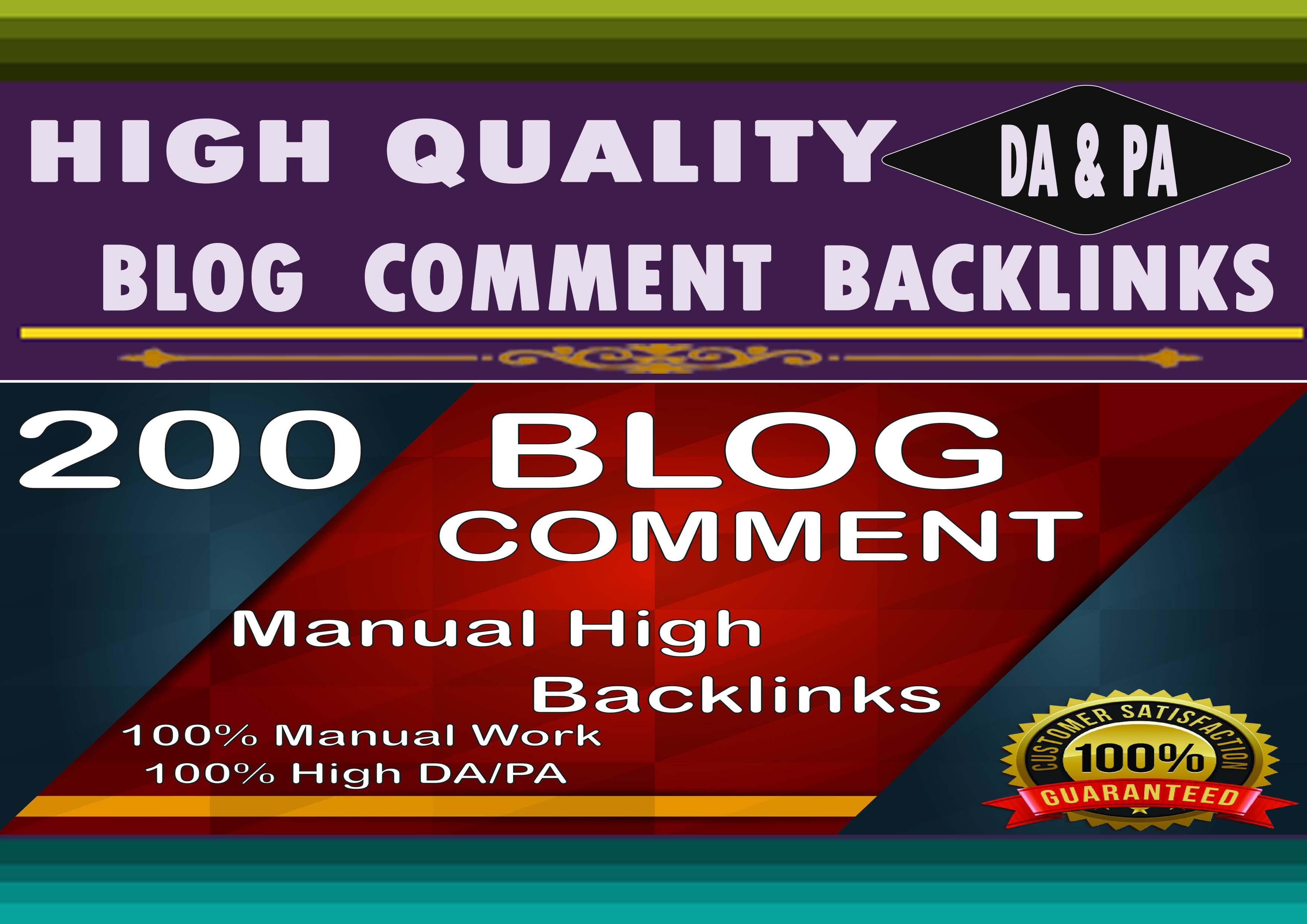 I Will Make 200 High Quality SEO Backlinks Using Blog...